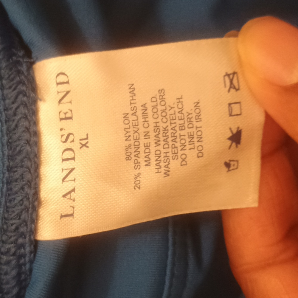 Lands' End Women XL Blue Swim Cover Skirt Swimwear - Picture 11 of 13